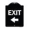 Signmission Parking Lot Exit Left Arrow Heavy-Gauge Aluminum Architectural Sign, 18" L, 24" H, BW-1824-23422 A-DES-BW-1824-23422 - alternate 1